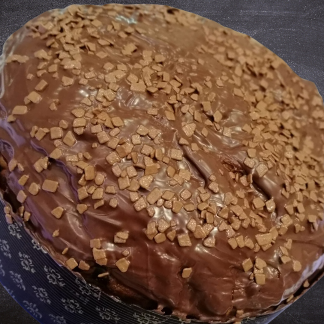 Panettone al Cioccolato Fondente con Ganache